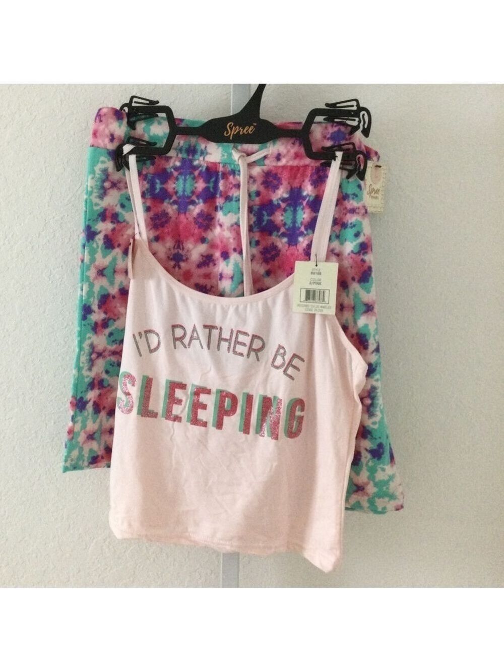 Spree Intimates 2 Piece matching set shorts & cami Woman’s size Large